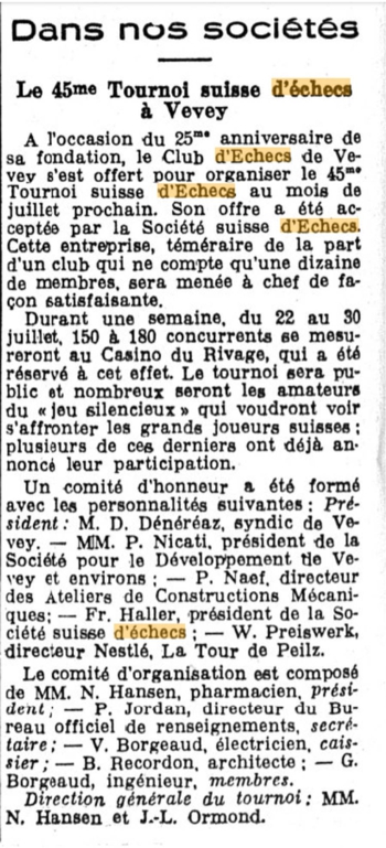 Article du 17 mars 1944